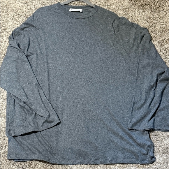 Like New The Frankie Shop Rio Oversized Sleeve Tee in Dark Grey Melange - Picture 11 of 15